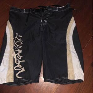 Girls 1 ROXY board shorts swim trunks sued skate bathing suit